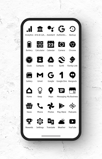 Zwart Black Icon Pack mod apk free download