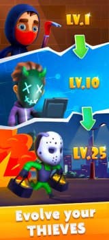 Merge Robbers Idle Merging Mod Apk Latest Version v1.23.2 screenshot 2