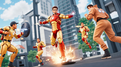 Iron Boy Iron Hero Man Games Mod Apk Download v1.3 screenshot 2