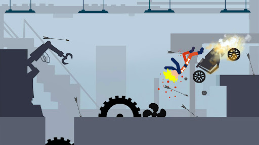 Stick Dismounting Real Physic mod apk unlimited money v1.3.4 screenshot 4