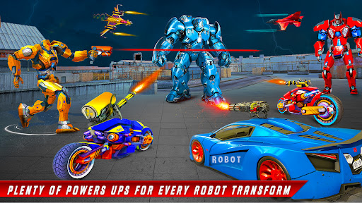 Robot Transform Robot Car Game mod apk (unlimited money) v1.5 screenshot 1