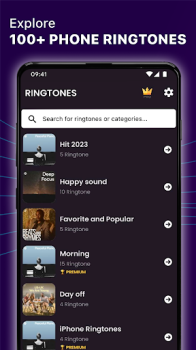 Phone Ringtones Wallpapers App Free Download for Android v3.0 screenshot 3