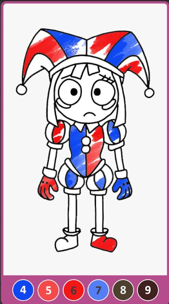 Pomni Circus coloring apk download for android