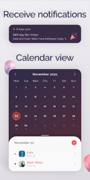 Birthday Reminder & Calendar app free download v1.12.2 screenshot 1