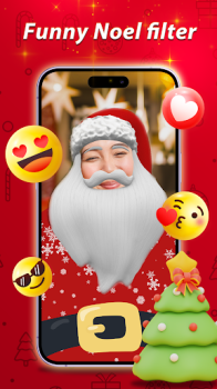 Santa Funny Face Filter App Download for Android v1.0.8 screenshot 1