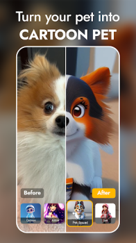 PawAI AI Cartoon Pet Filter Mod Apk Latest Version v3.1 screenshot 3