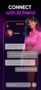 Genesia ai mod apk unlimited chat latest version v2.3.0 screenshot 1