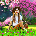 Flora Garden Photo Frame App Free Download