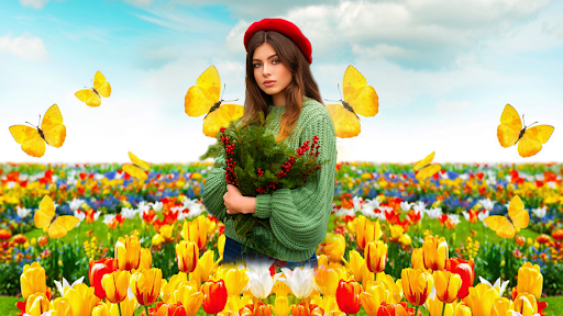 Flora Garden Photo Frame App Free DownloadͼƬ1