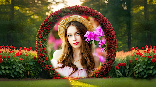 Flora Garden Photo Frame App Free Download