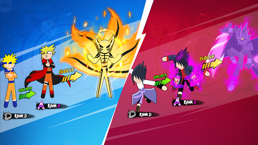 Stickman Ninja Fight mod apk unlock all characters unlimited money v3.9 screenshot 1