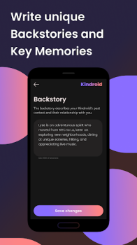 Kindroid ai mod apk latest version v1.25 screenshot 3