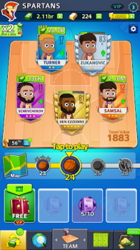 Idle Five Basketball tycoon mod apk vip unlocked v1.36.2 screenshot 1