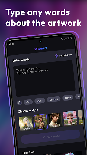 WiseArt AI Art Generator mod apk premium unlockedͼƬ1