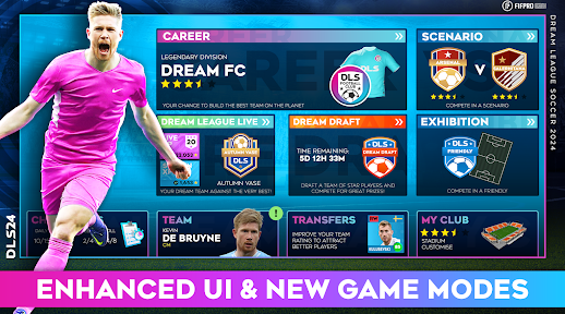 Dream League Soccer 2024 Mod Apk Unlimited Coins And Diamonds Download v11.020 screenshot 3