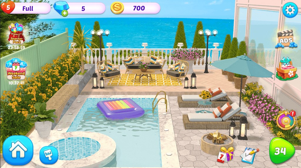 Home Design Paradise Makeover apk downloadͼƬ1