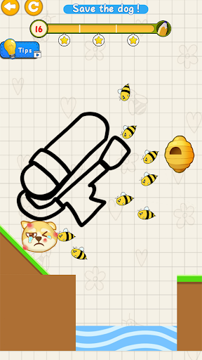 Draw Lines & Save Dog mod apk no ads