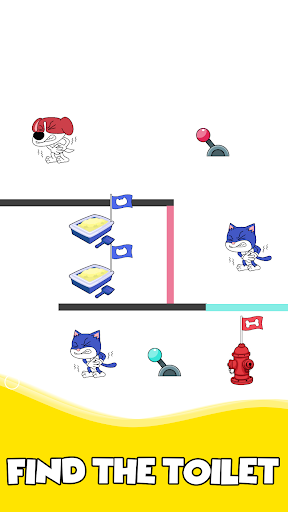 Toilet Maze Cat & Dog Puzzle apk download for android