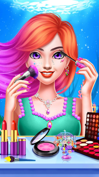 ASMR Mermaid Doll Makeup Salon game apk