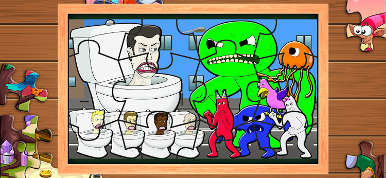 Toilet Monster Coloring Puzzle game apkͼƬ1