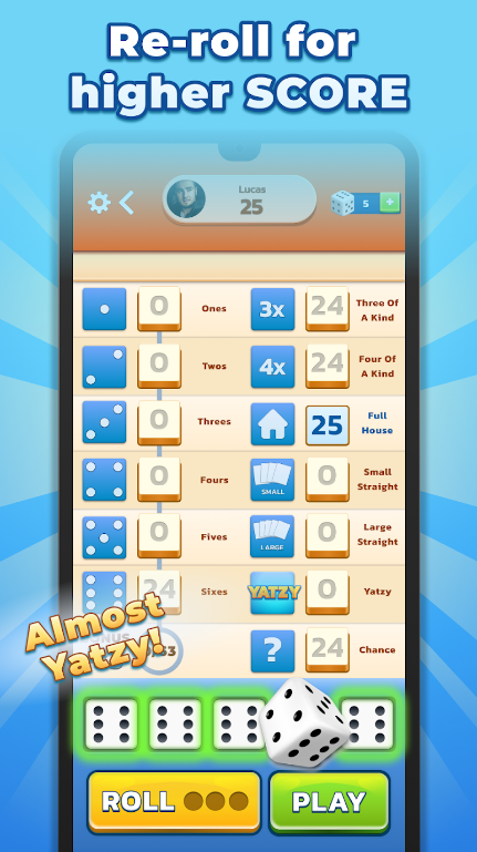 Yatzy Fun Classic Dice Game apk