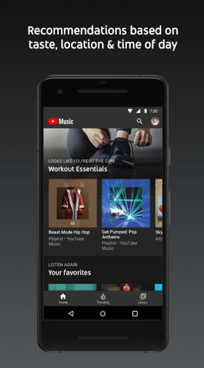 YouTube Music app