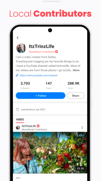 NewsBreak app