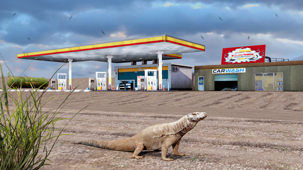 Gas Station Junkyard Simulator game apk