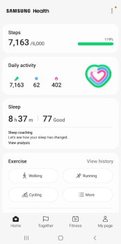 Samsung Health app v6.25.0.051 screenshot 3