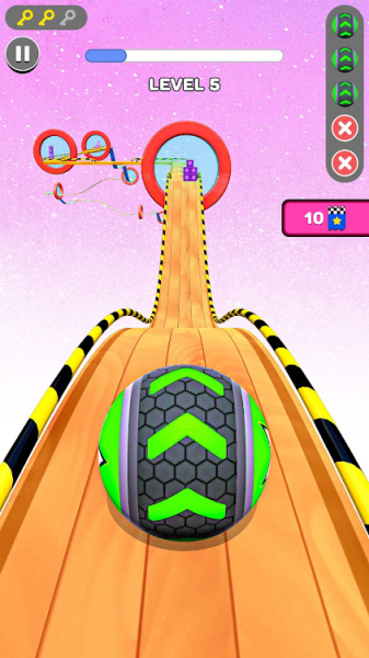 Sky Rolling Ball Going Run 3D game apk