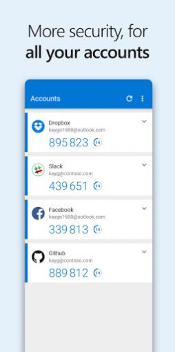 Microsoft Authenticator app