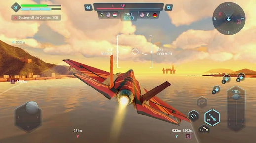 Sky Warriors Airplane Games Mod Apk Latest Version v4.11.0 screenshot 4