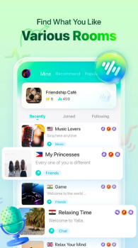 Yalla Group Voice Chat Rooms Mod Apk Download v2.22.2 screenshot 2