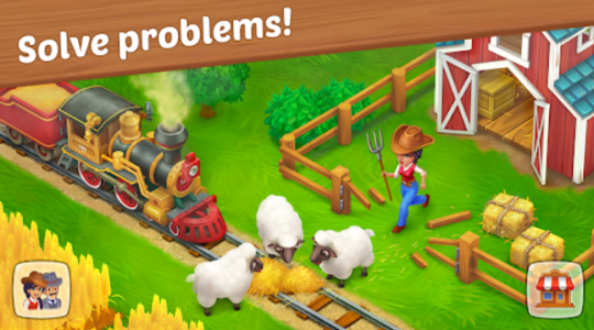 Wild West Farm Town Build Hack Mod Apk Download v40.0 screenshot 1