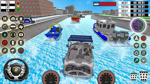 Dubai Police Boat Chase Games apk download