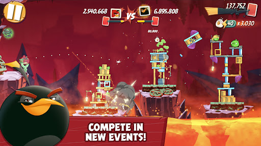 Angry Birds 2 mod apk unlimited gems and black pearls v3.18.3 screenshot 1