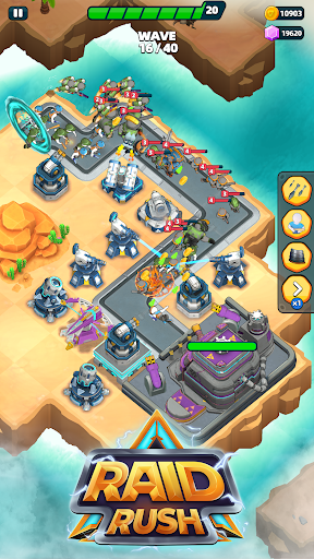 Raid Rush Tower Defense TD Mod Apk Unlimited Money