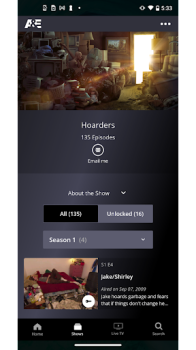 A&E TV app download latest version v6.0.1 screenshot 1