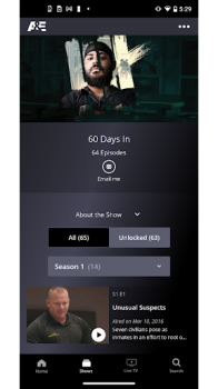 A&E TV app download latest version v6.0.1 screenshot 2