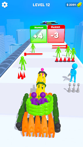 Human Gun Craft Weapon Run mod apk download