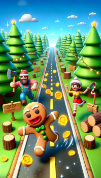 Gingerbread Man escape 3D mod apk unlimited money v2024.2 screenshot 3