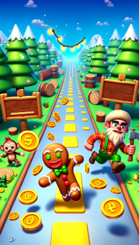 Gingerbread Man escape 3D mod apk unlimited money v2024.2 screenshot 4