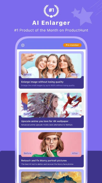 AI Enlarger for Photo & Anime Mod Apk Premium Unlocked