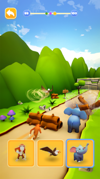 Animal Shifting Transform Run Mod Apk Unlimited Money v1.0.8 screenshot 3