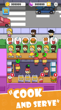 Idle Food Bar Food Truck mod apk unlimited money v1.17 screenshot 1