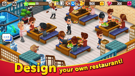 Food Street Restaurant Game mod apk (mod unlimited gold/gems) v0.72.3 screenshot 2