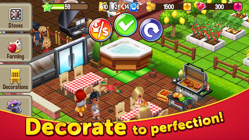 Food Street Restaurant Game mod apk (mod unlimited gold/gems)ͼƬ1