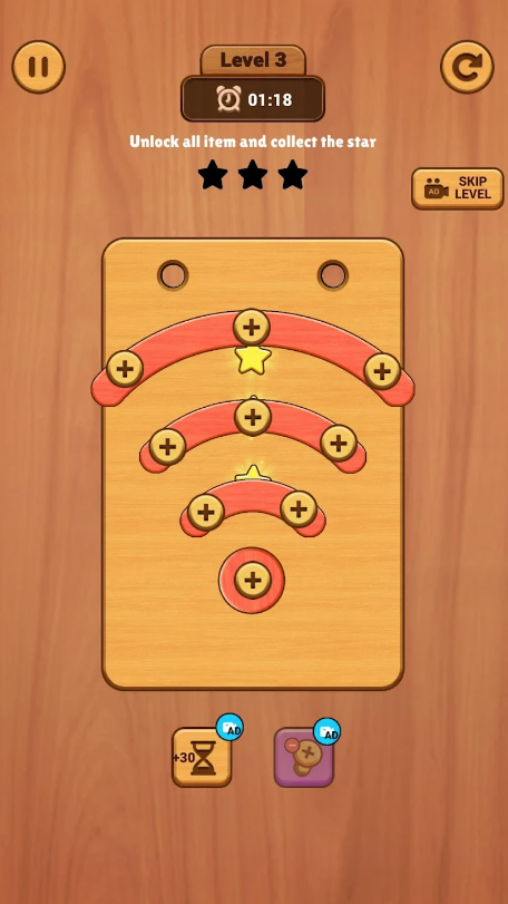 Wood Screws Puzzle Nut n Bolt Mod Apk DownloadͼƬ1