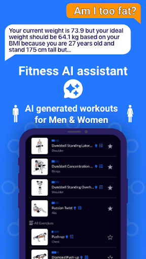 Workout Planner Gym&Home FitAI mod apk 1.2.7 unlocked everythingͼƬ1