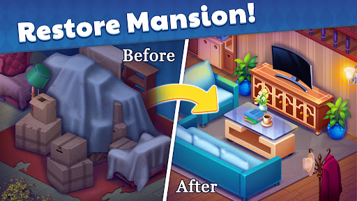 Mansion Mystery Match 3 Game mod apk downdload v1.0.28 screenshot 1